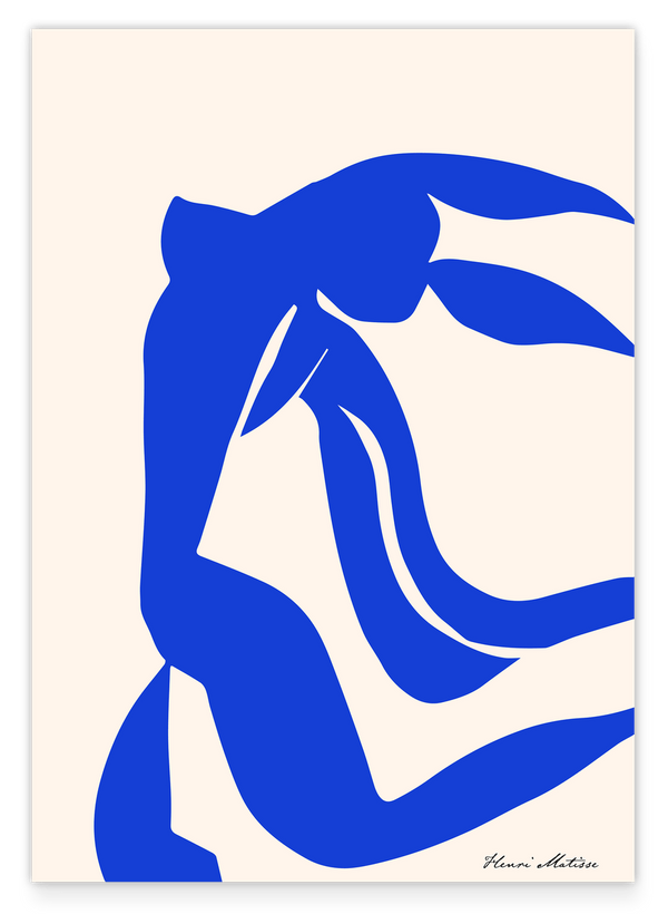 Tanzende Frau in Blau - Matisse modern interpretiert