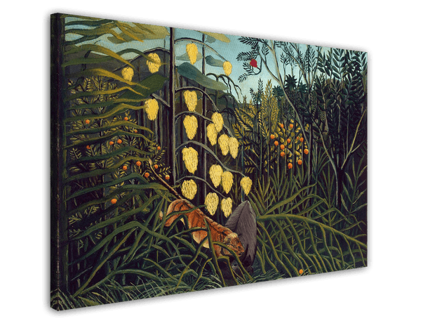 Henri Rousseau - Kampf zwischen Tiger und Büffel