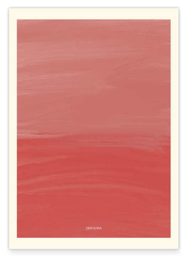 Pinselstriche in Kaminrot mit Farbverlauf