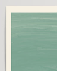After Hover: Brushstrokes with a green gradient