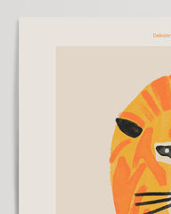 After Hover: Leipzig Zoo with lion illustration