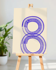After Hover: Blue Art No. 3 - Abstrakte Kreise