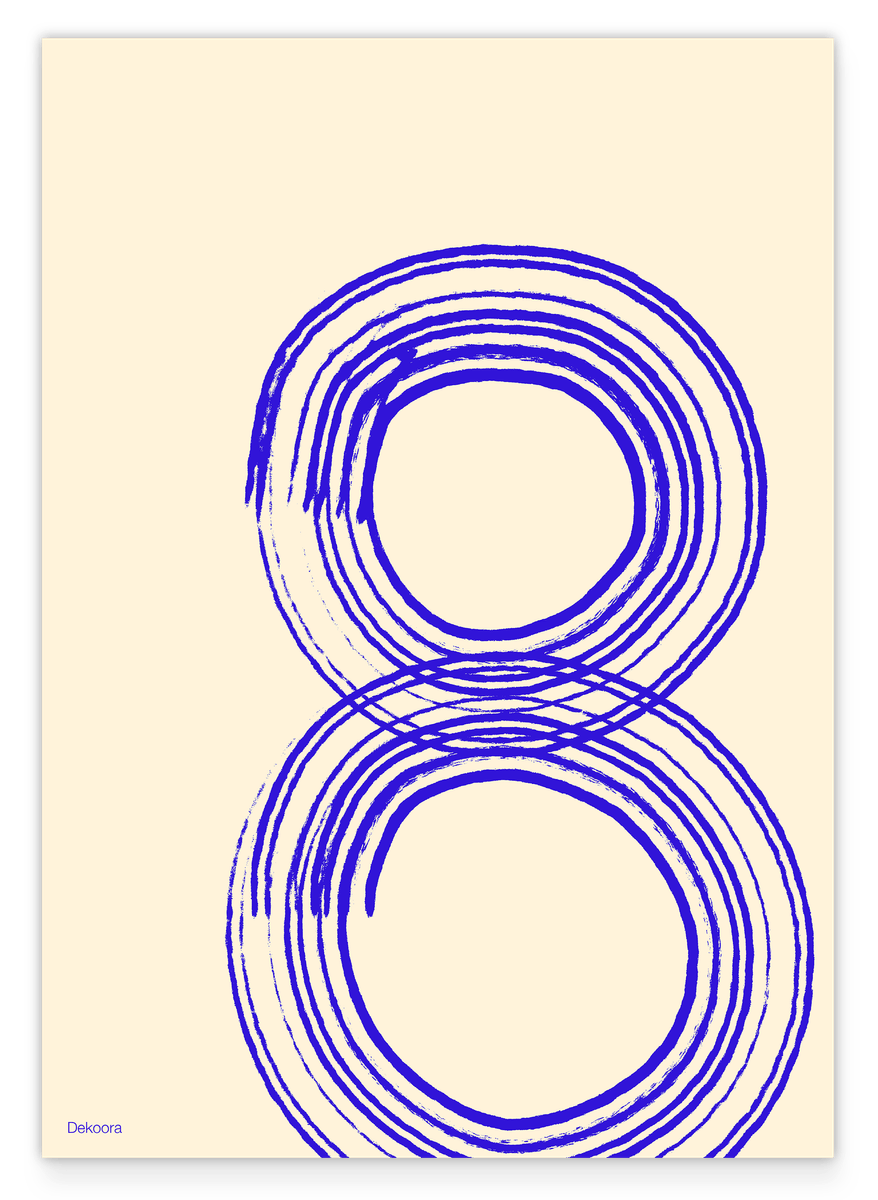 Blue Art No. 3 - Abstrakte Kreise