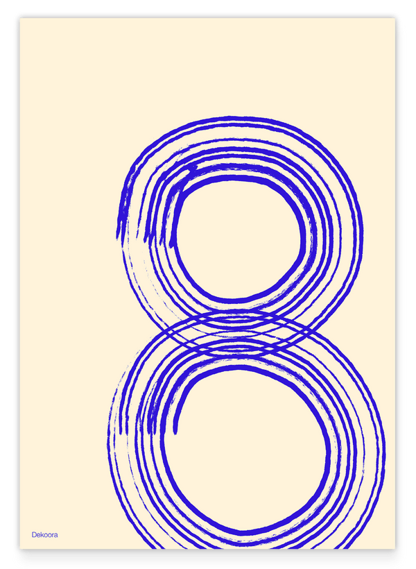 Blue Art No. 3 - Abstrakte Kreise