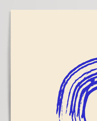 After Hover: Blue Art No. 3 - Abstract Circles