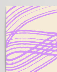 After Hover: Pink Eternity - Abstract Drawing