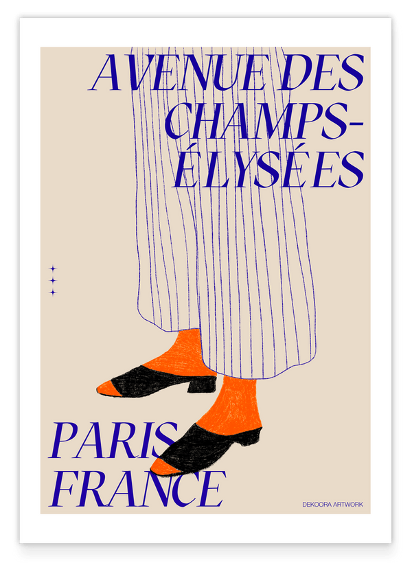Ein Hauch Paris - Mode Illustration "Avenue des Champs Élysées"