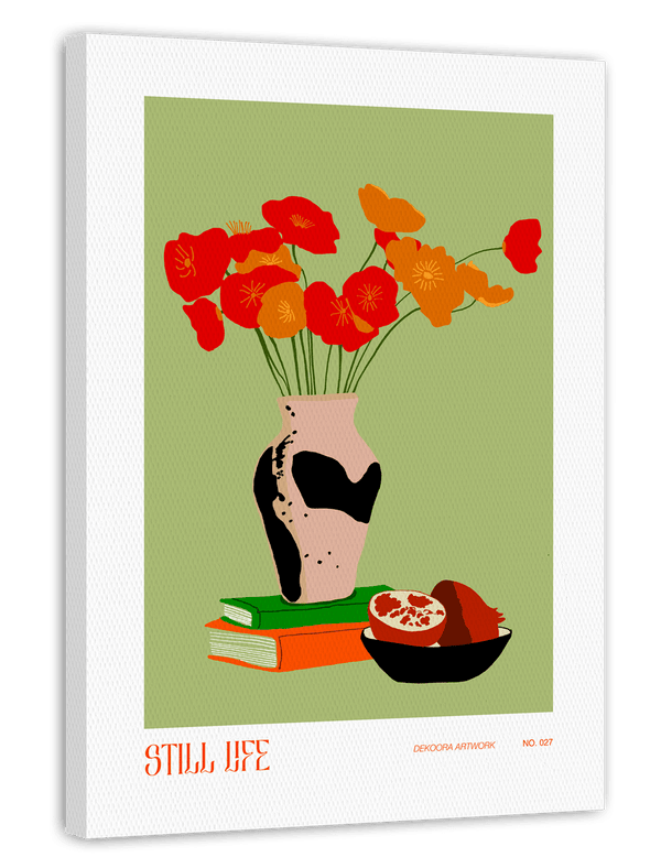 Mohnblumen in der Vase - Modernes Stillleben