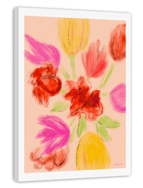Tulpenstrauß Kunstdruck "Abstract Spring"