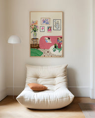 After Hover: Colourful comfy couch - Wohnzimmer im bunten Ambiente