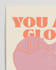 After Hover: You are glowing - Self-love illustration