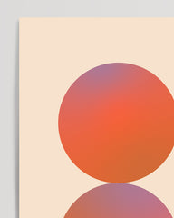 After Hover: Abstract circles with a red-violet color gradient
