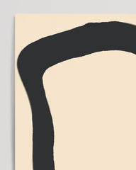 After Hover: Up and Down: Abstract patterns in black and beige