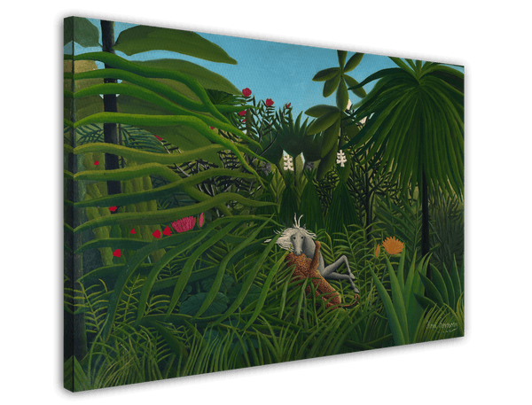 Henri Rousseau - Jaguar attackiert ein Pferd