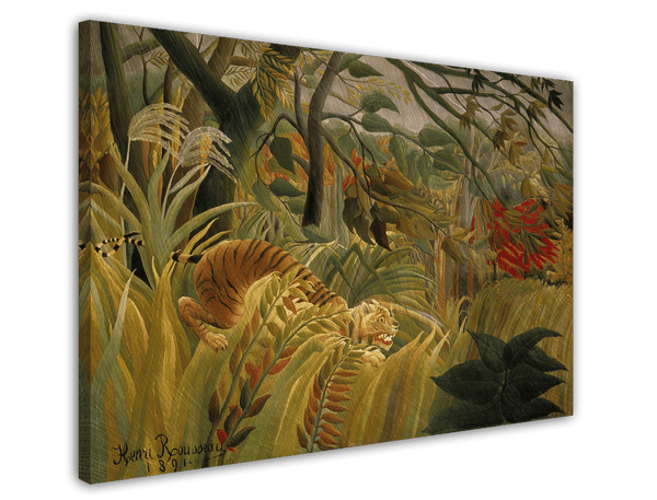 Henri Rousseau - Tiger vom tropischen Sturm überrascht
