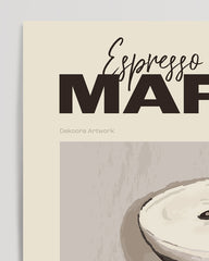 After Hover: Espresso Martini - Cocktail drawing with recipe