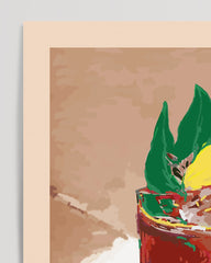 After Hover: Negroni Originale di Firenze - Modern Cocktail Illustration