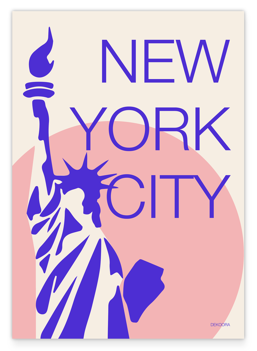 New York's Lady Liberty - Illustration mit Freiheitsstatue