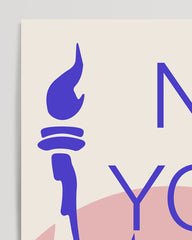 After Hover: New York's Lady Liberty - Illustration with Statue of Liberty