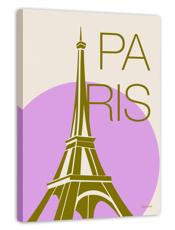 Paris Souvenir - Moderne Illustration mit Eiffelturm