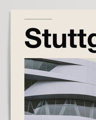 After Hover: Stuttgart - Mercedes-Benz Museum in vintage style