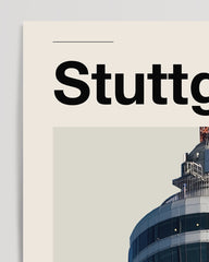 After Hover: Stuttgart - Vintage photograph of the SWR television tower