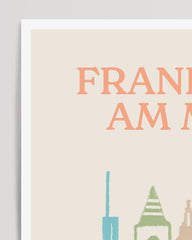 After Hover: Frankfurt am Main - Souvenir illustration with skyline