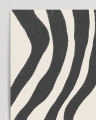 After Hover: Abstract wave pattern in beige and black