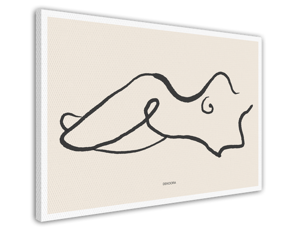 Abstrakte Frauen Silhouette "Line Art Love"