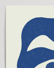After Hover: Relaxing Blue - Organic shapes in blue