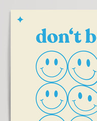 After Hover: Don't be afraid to be different - smiley saying image