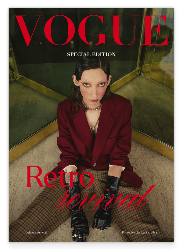 Vogue Retro Revival - Burgundy aesthetic