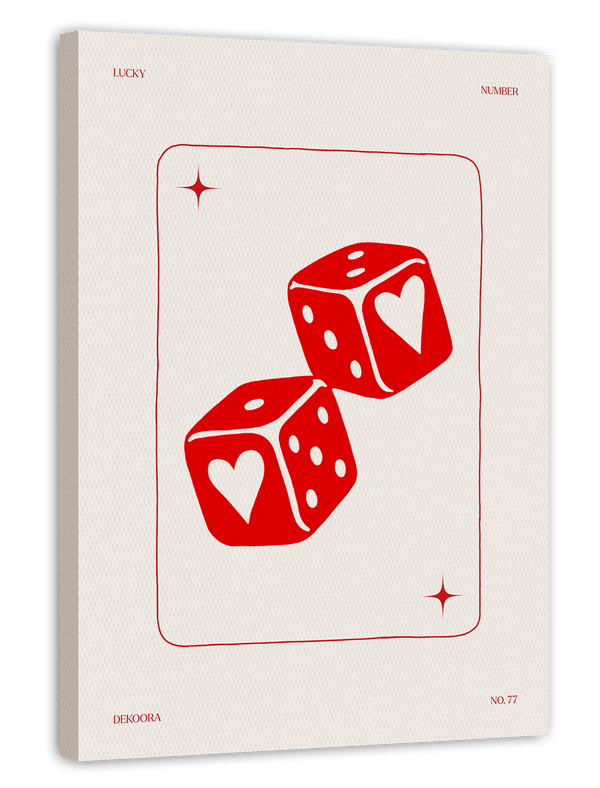 Lucky number - Zweierpasch mit Herzen