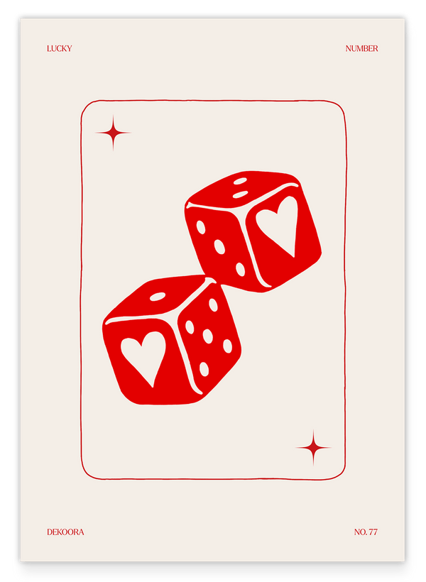Lucky number - Zweierpasch mit Herzen