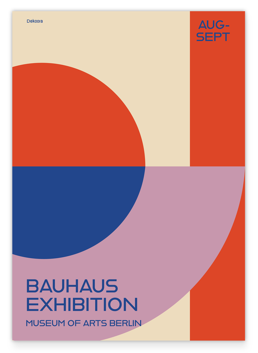 Bauhaus inspirierte Formen - Museum Exhibition
