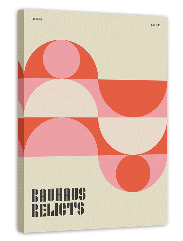 Bauhaus Relicts - Halbkreise in Rot und Rosa