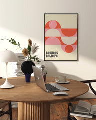 After Hover: Bauhaus Relicts - Halbkreise in Rot und Rosa