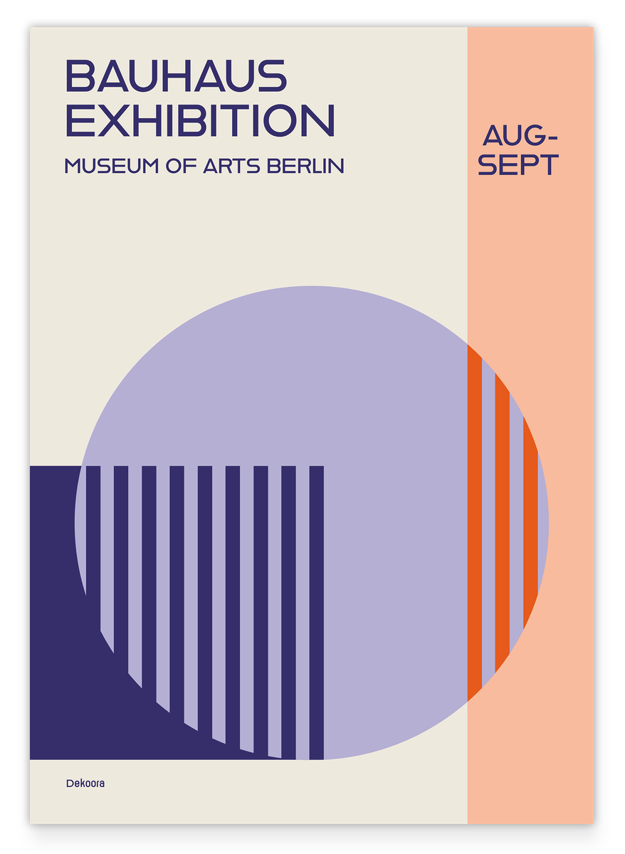 Museum Exhibition - Bauhaus Design in Violett