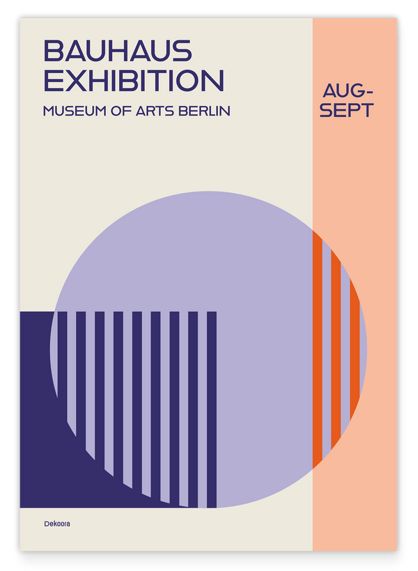 Museum Exhibition - Bauhaus Design in Violett