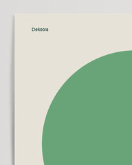 After Hover: Bauhaus Design - Minimalist forms in green