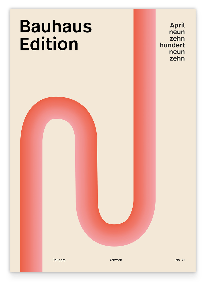 Bauhaus Edition in Rot - The Art of April 1919