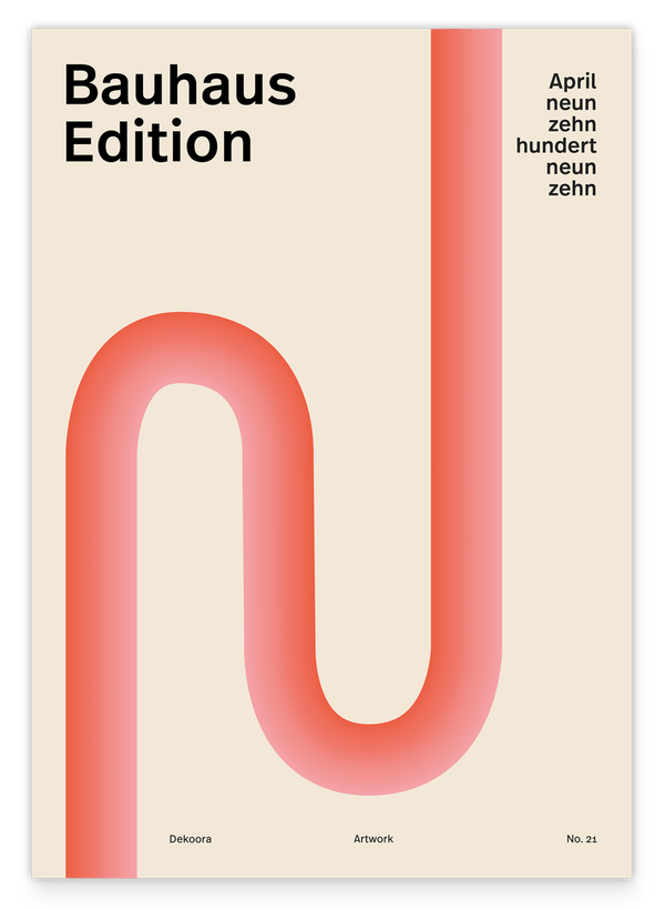 Bauhaus Edition in Rot - The Art of April 1919