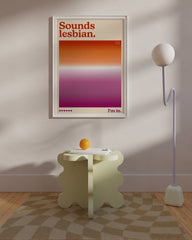 After Hover: Sounds lesbian. I'm in - Lesbische Flagge mit Farbverlauf