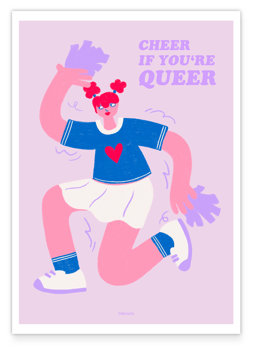 Cheer if you're Queer - Mit Pompoms