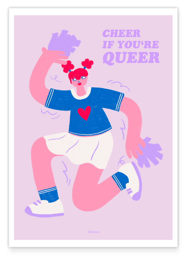 Cheer if you're Queer - Mit Pompoms