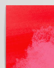 After Hover: Cloud 7 - Abstract art with pink polka dots