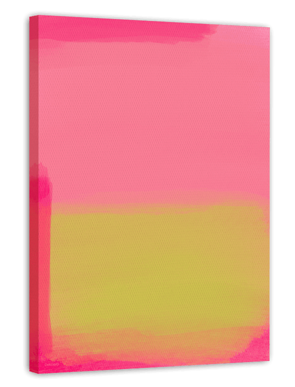 Gradient Art - Abstraktes Pink und Gelb