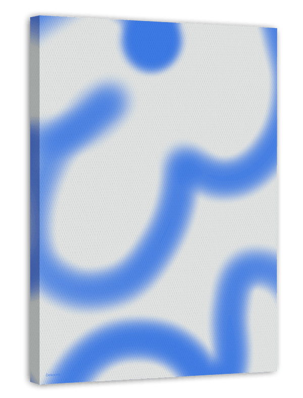 Blurry Blue - Abstrakter Kunstdruck