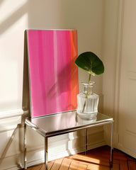 After Hover: Brushstrokes in Pink und Orange - The Minimal Art
