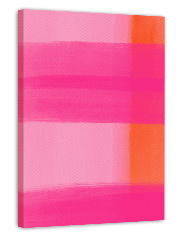 Art Match in Pink & Orange - Abstrakte Linien